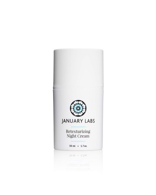 January Labs Skin Essentials Retexturizing Night Cream, Anti-Wrinkle Moisturizer, 1.7 oz. bottle