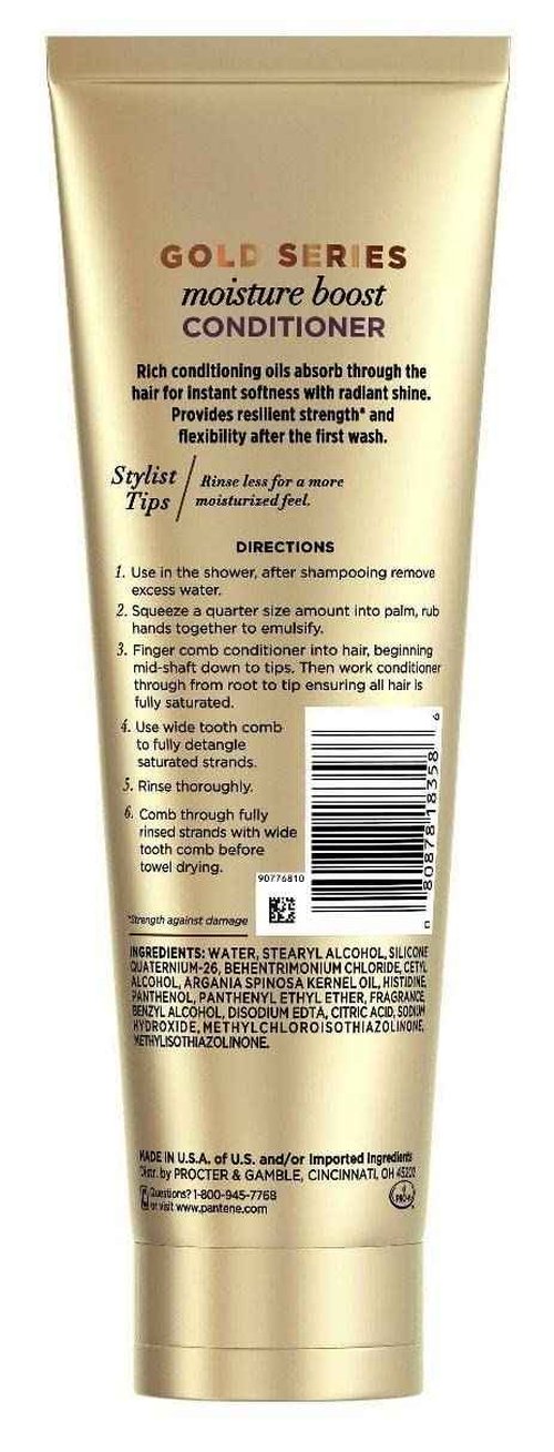 Pn Cn Gld Series Moist Bo Size 8.4z Pantene Conditioner Gold Series Moist Boost 8.4z