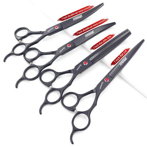 7/8 inch Haircut Scissors Hair Salon Styling Cut Hair Tools Thin Hairdresser Hair Special Tools (7-inch 4pc)