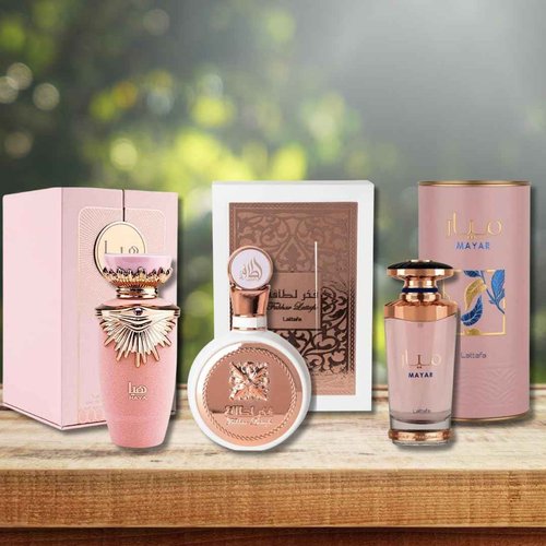 Lattafa Perfumes Haya,Fakhar Women & Mayar PREMIUM COLLECTION EDP - 100Ml (3.4Oz)