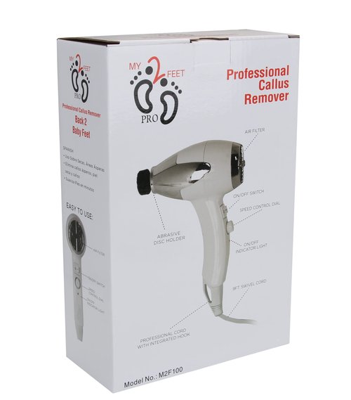 My2Feet Professional Electric Callus Remover+Replacement Disks, White
