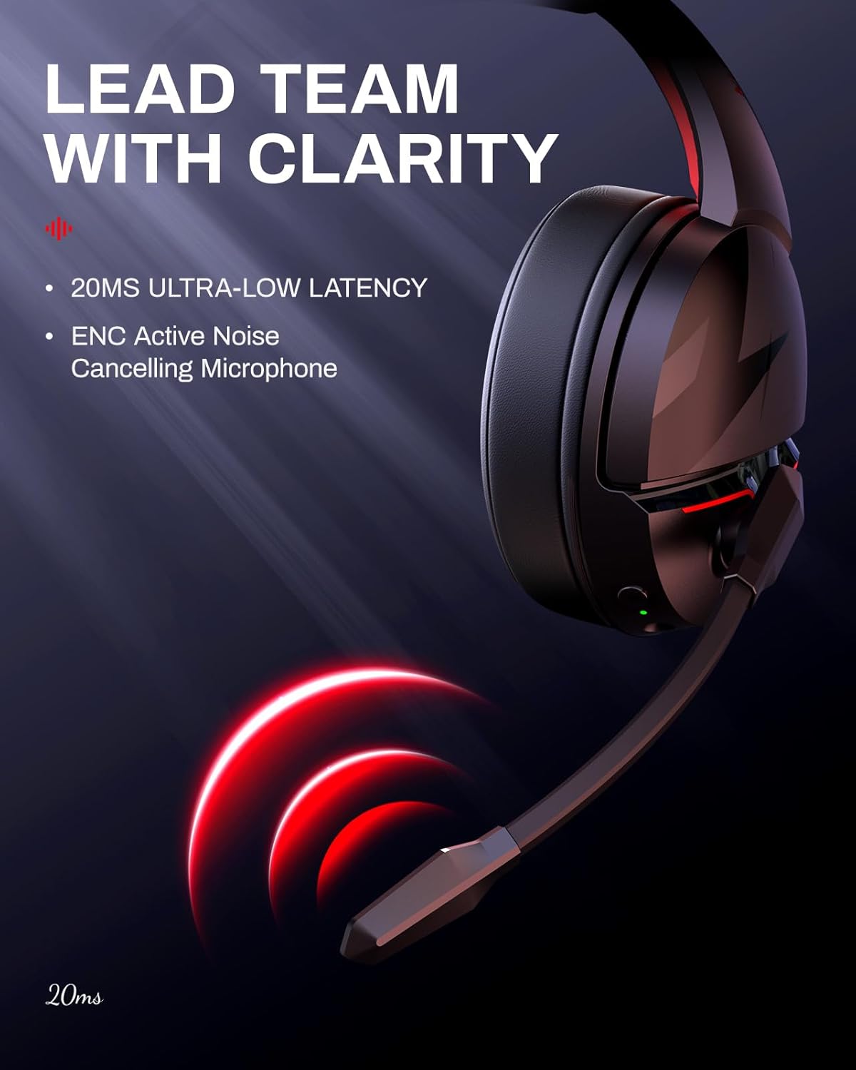 acer 2.4GHz Flex Wireless Gaming Headset | Red+Green | Non-Stop 100H Battery | Dynamic 50mm Drivers | Clear Voice Mic | Bluetooth5.3, 3.5mm | Gaming Headphones for PC, Meeting, Music, PS4 Headset