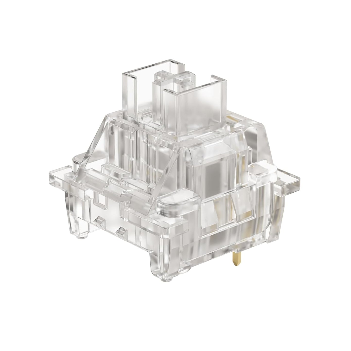 Akko V3 Crystal Pro Keyboard Switch with Dustproof Stem for Mechanical Gaming Keyboard, 43gf Actuation Force Key Pre-Lubed Switches (45pcs)