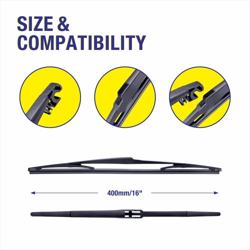 3 Wipers 26"/19"/16" Replacement For Toyota Prius 2015 2014 2013 2012 2011 2010 (Set of 3), 26 Inch+19 Inch Windshield Wiper Blades with 16 Inch Rear Wiper Blade-Original Factory Quality