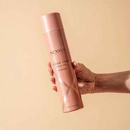 Nexxus Comb Thru Flexible Hold Hair Spray, Brushable Finish, 72H Humidity Shield, 10 oz