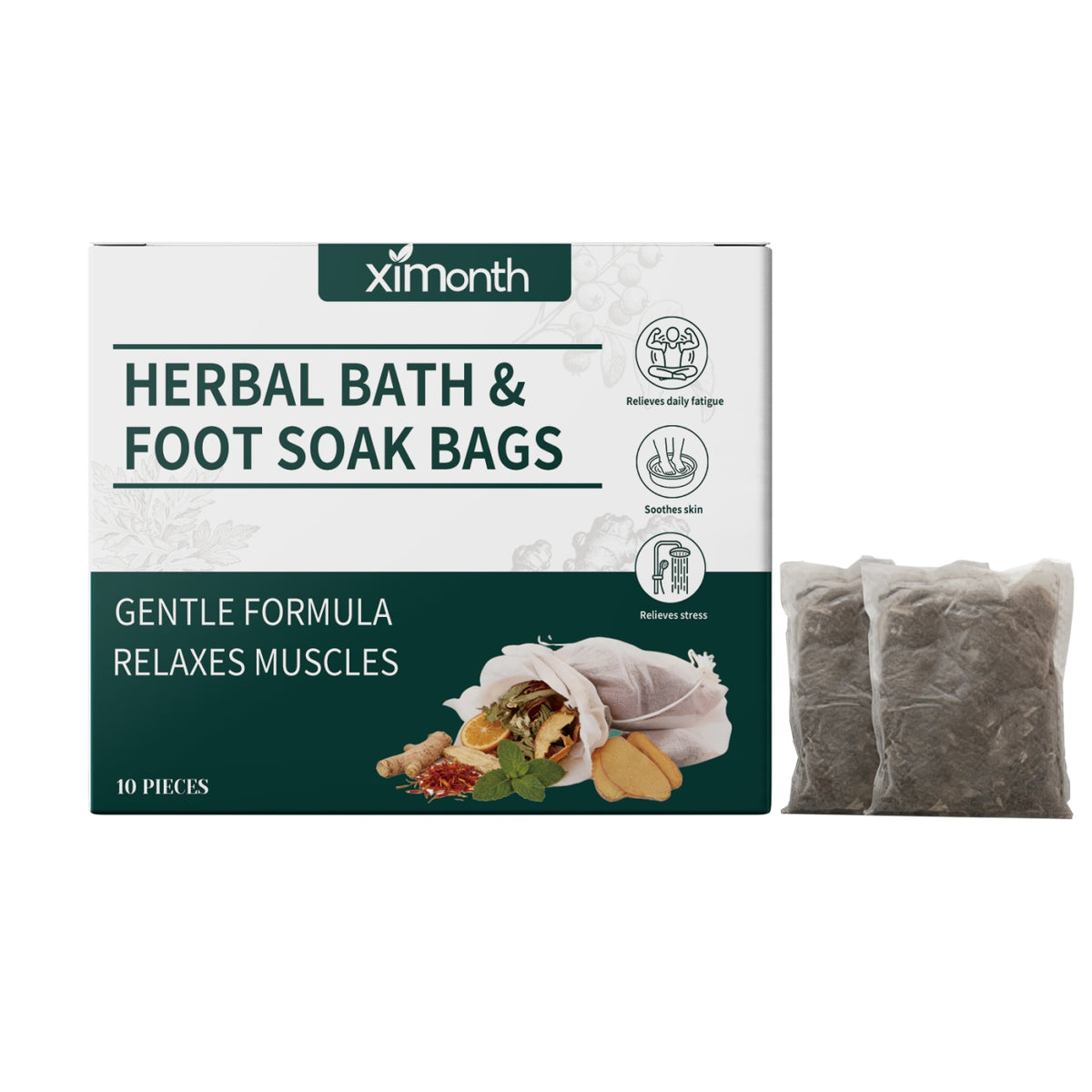 Herbal Foot Bath Bags - 10 Pack