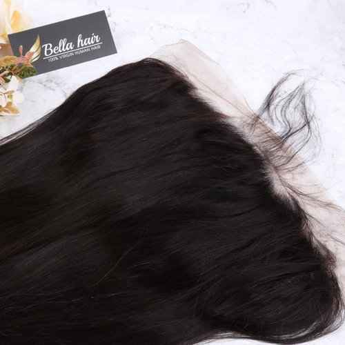 Bella Hair Ear to Ear 13x4 Lace Frontal Closure Straight with Baby Hair Natural Color Remy Virgin Human Hair Frontal 20inch