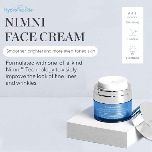 HydroPeptide Nimni Cream, Patented 0.25% Retinol Collagen Support, Anti-Aging Booster Cream, Improves Skin's Fullness and Elasticity, 0.5 Ounce