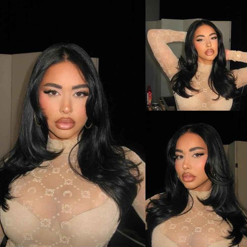 YINGRUN Bob Wig Human Hair 13x4 Body Wave Lace Front Wigs Human Hair 200% Density Human Hair Wigs for Black Women with Baby Hair (18 Inch, Natural Black)