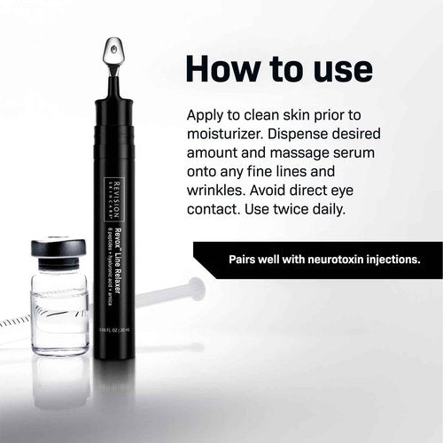 Revision Skincare Revox™ Line Relaxer, Targeted Under Eye Serum with Hyaluronic Acid, Improves Fine Lines and Wrinkles, 0.25 oz