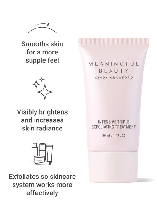 Meaningful Beauty Beyond – Intensive Triple Exfoliating Treatment – Infused with Papaya Enzymes, Glycolic Acid, Lactic Acid and Purifying Clay – 90 Day Supply/1.7 Fl Oz (Pack of 1) - MT.2087