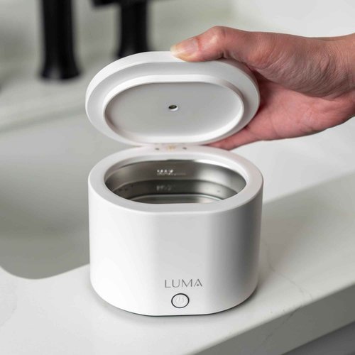 LumaPod Ultrasonic Dental Appliance Cleaner – 42kHz Sonic Cleaning for Retainers, Aligners, Mouth Guards & Dentures
