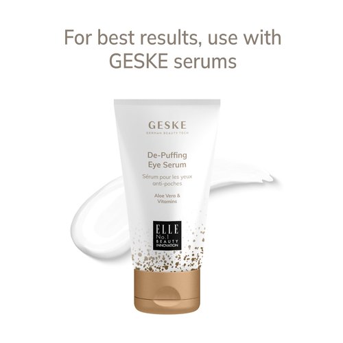 GESKE SmartAppGuided™ Warm & Cool Eye Energizer | 6 in 1 | Heated Eye Massager | Combat Dark Circles & Under-Eye Bags | Refresh Droopy Eyelids | Anti-Stress & Relaxation | Sonic Massaging