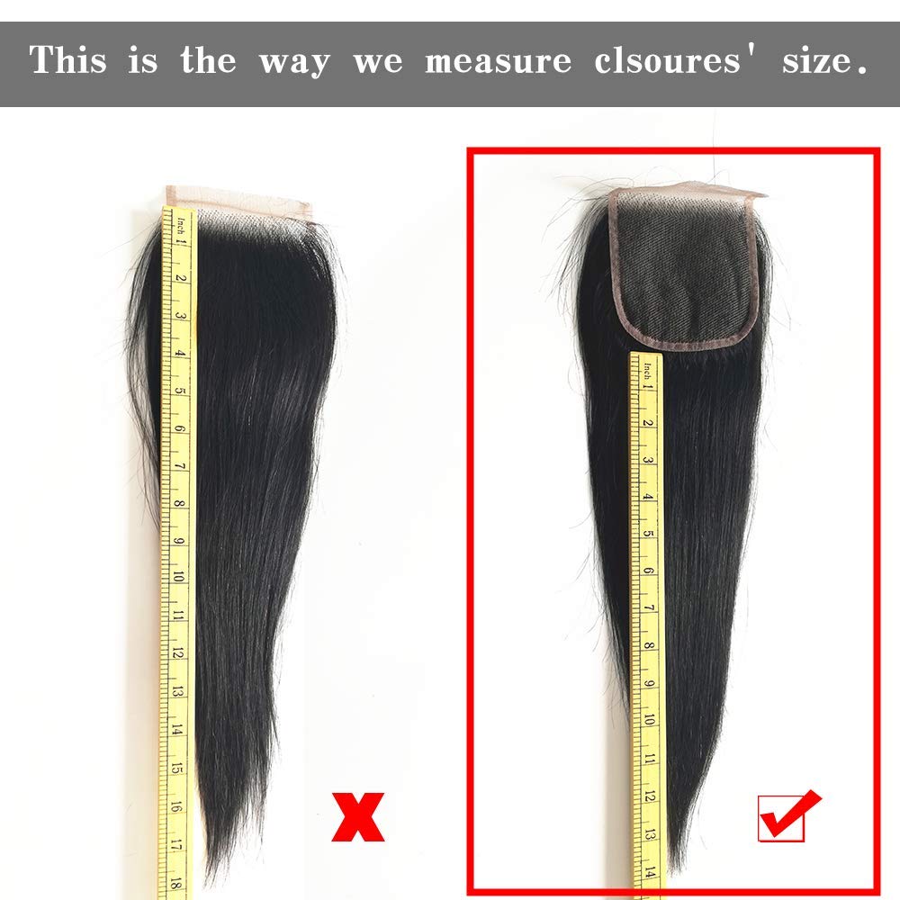 Grand Nature 20 Inch Transparent Lace Frontal Closure 13 x 4 Human Hair Body Wave Pre Plucked Ear To Ear Lace Frontals With Bangs Baby Hair Knots Can Be Bleached