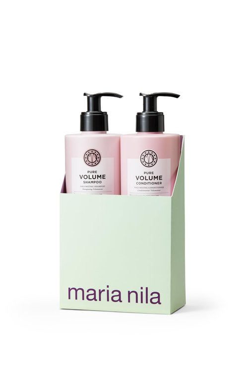 Maria Nila Pure Volume, Shampoo & Conditioner Set (2 x 16.9 Fl Oz), Vitamin B5 Gives Volume to Thin & Fine Hair, 100% Vegan & Sulfate/Paraben free