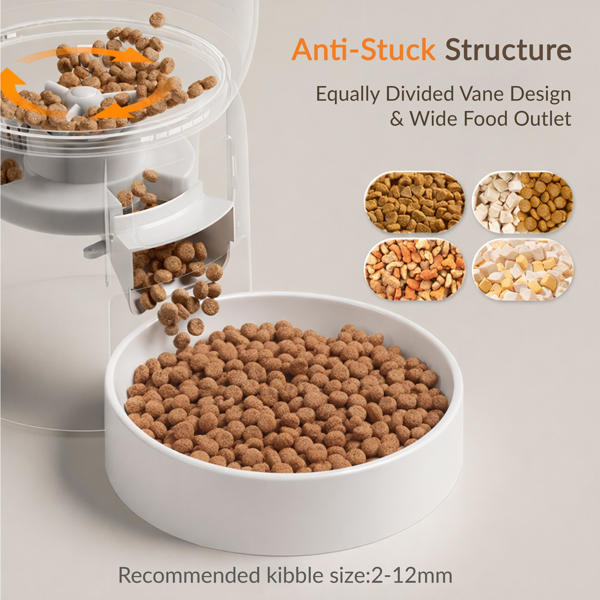 Automatic Pet Feeder 3L Wi-Fi Controlled Food Dispenser for Cats and Dogs