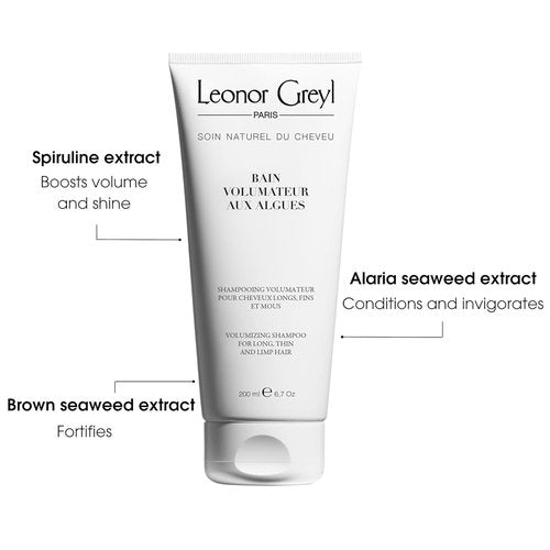 Leonor Greyl Volumizing Shampoo – 6.7 oz for Fine, Long Hair | Delivers Luxurious Volume & Shine | Enriched with Seaweed & Plant Proteins | Vegan, Sulfate-Free