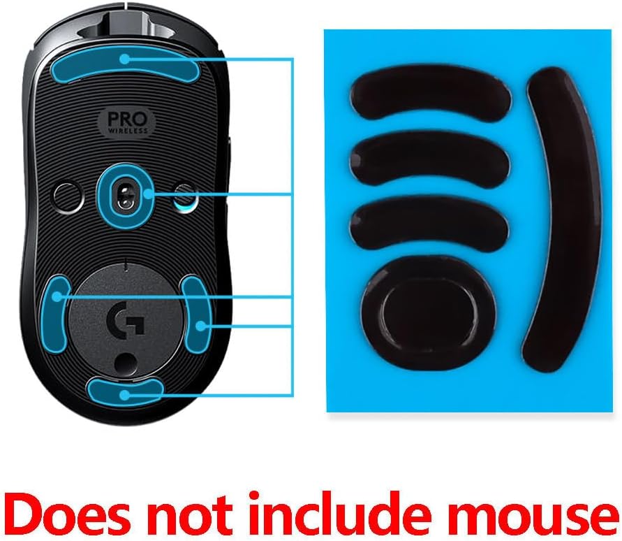 2Sets Mouse Feet Pads Skates Compatible for Logit G Pro Wireless GPW Gaming Mouse