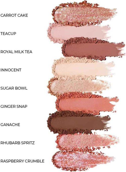 DEARDAHLIA Secret Garden Palette (Tea Party) - Long-Lasting, Blendable Eyeshadow. 9 Shades with Matte, Shimmer & Glitter Finishes. Vegan & Cruelty-Free