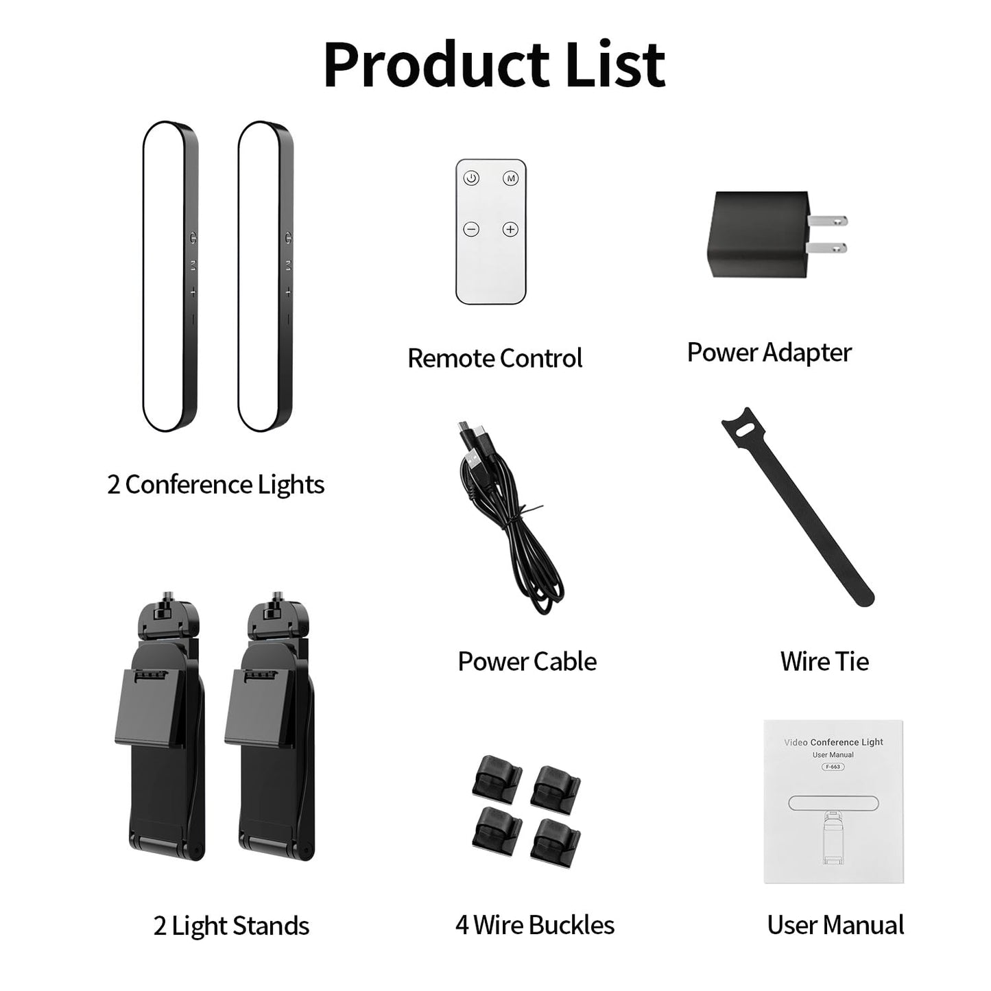yAyusi Dual-lamp Video Conference Lighting, LED Streaming Light with Remote and Touch Control, Zoom Lighting for Computer,Webcam Laptop Monitor Ring Light for Video Calls/Zoom Meetings/Video Recording