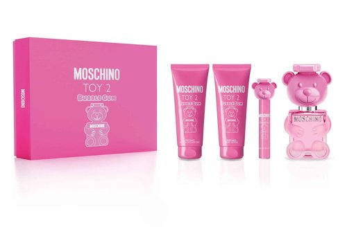 Moschino Toy 2 Bubble Gum Women's 4-Piece Gift Set – EDT Spray, Body Lotion, Shower Gel