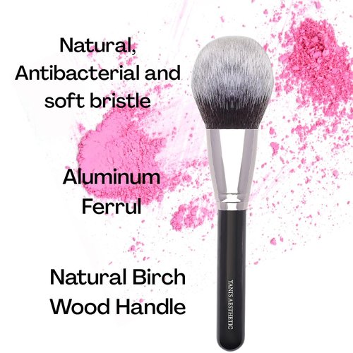 25-Piece Professional Makeup Brush Set - Premium Synthetic Brushes for Eyeshadow - Soft Bristles for All Skin Types - Natural Non-Irritating brush Hair - Natural Birch Wood Handles