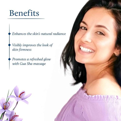 Blue Nectar Kumkumadi Oil with Gua Sha | Ayurvedic Face Oil for Glowing Skin | Natural Face Serum for Women & Men with Gua Sha Stone (26 Herbs, 1 Fl Oz)