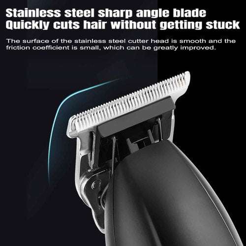 Professional Hair Clippers for Men - Cordless Beard Trimmer Electric Razor Foil Shavers, Barber Clippers Hair Trimmer Rechargeable Hair Grooming Kit, LCD Display, Gifts for Men (Black)