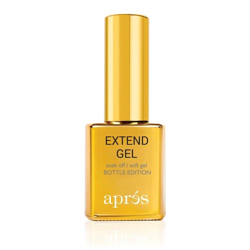Aprés Extend Gel Gold Bottle Edition, Pack of 3 - Gel-X Tips Adhesive, No Primer or Bonder Needed (15 ml each)