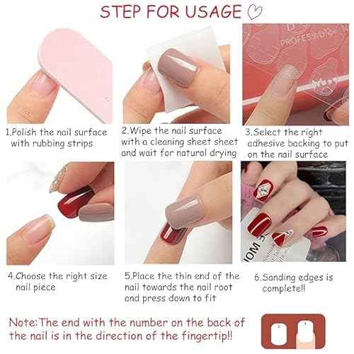 Press On Nails Almond Fake Nails Press Ons Stiletto False Nails Flower Rhinestone Acrylic Nails Glitter Bling Glue On Nails For Women 24pcs (Nude Almond Long)