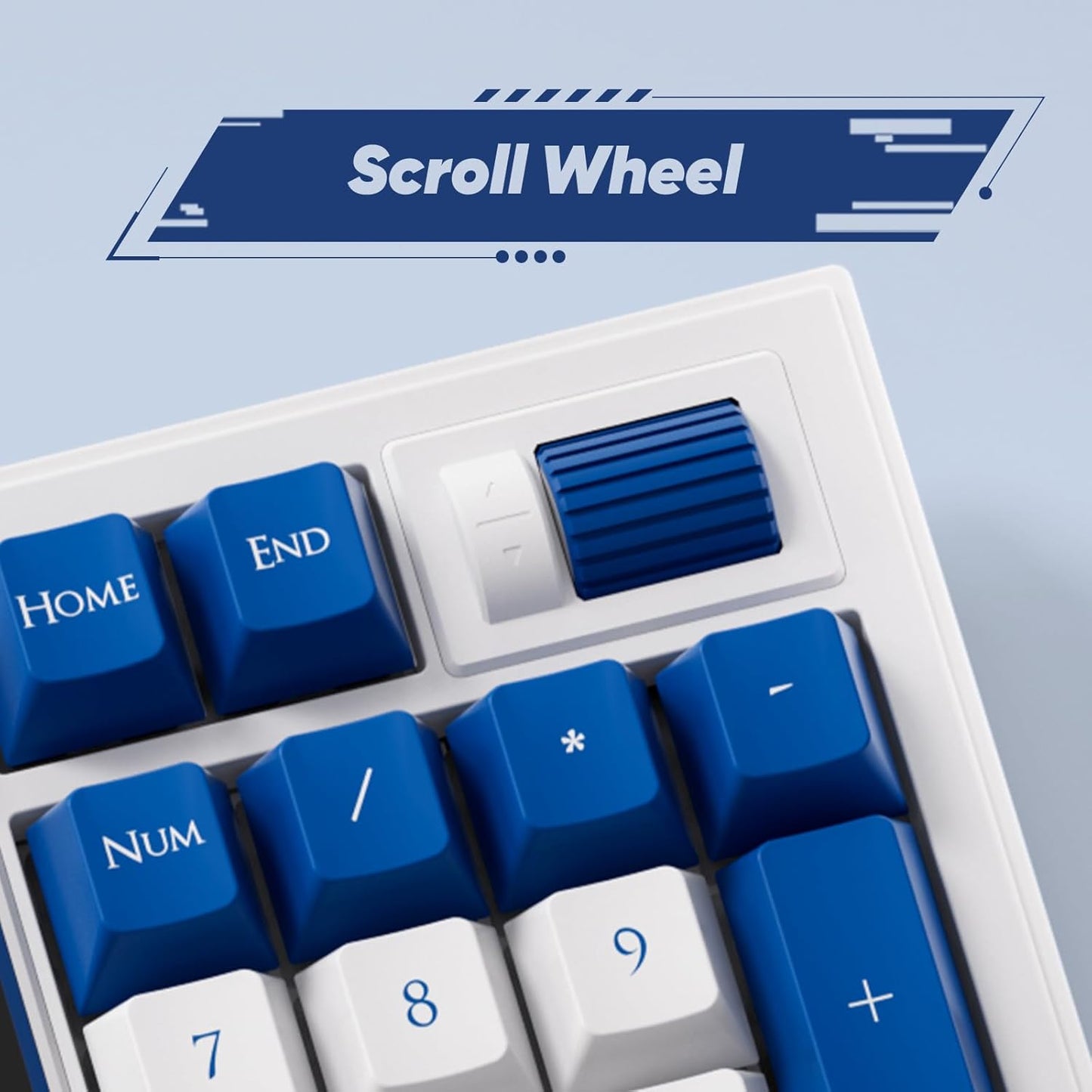 Akko 5098B Wireless Gaming Keyboard with Screen, Santorini Hot-Swappable Mechanical Keyboard with Scroll Wheel, Numberpad, RGB Gasket, Piano Pre Lubed Switch
