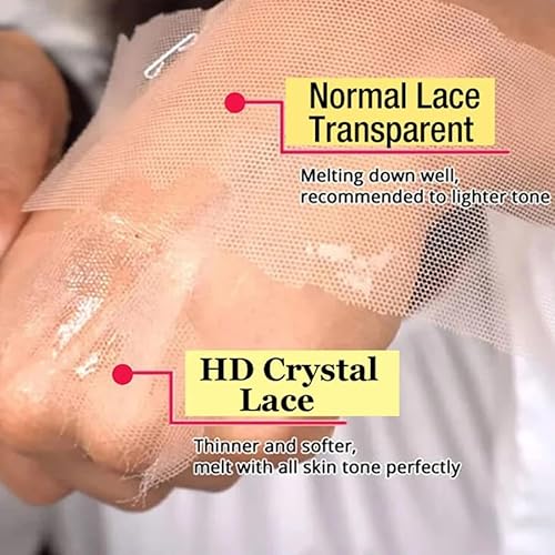 SKINLIKE Real HD Lace Frontal Human Hair Pre Plucked Natural Hairline Invisible Closure Ultra Thin Swiss HD Lace Bleach Knots Closure Human Hair with Baby Hair (5x5 613 HD Body Wave, 20 inch)