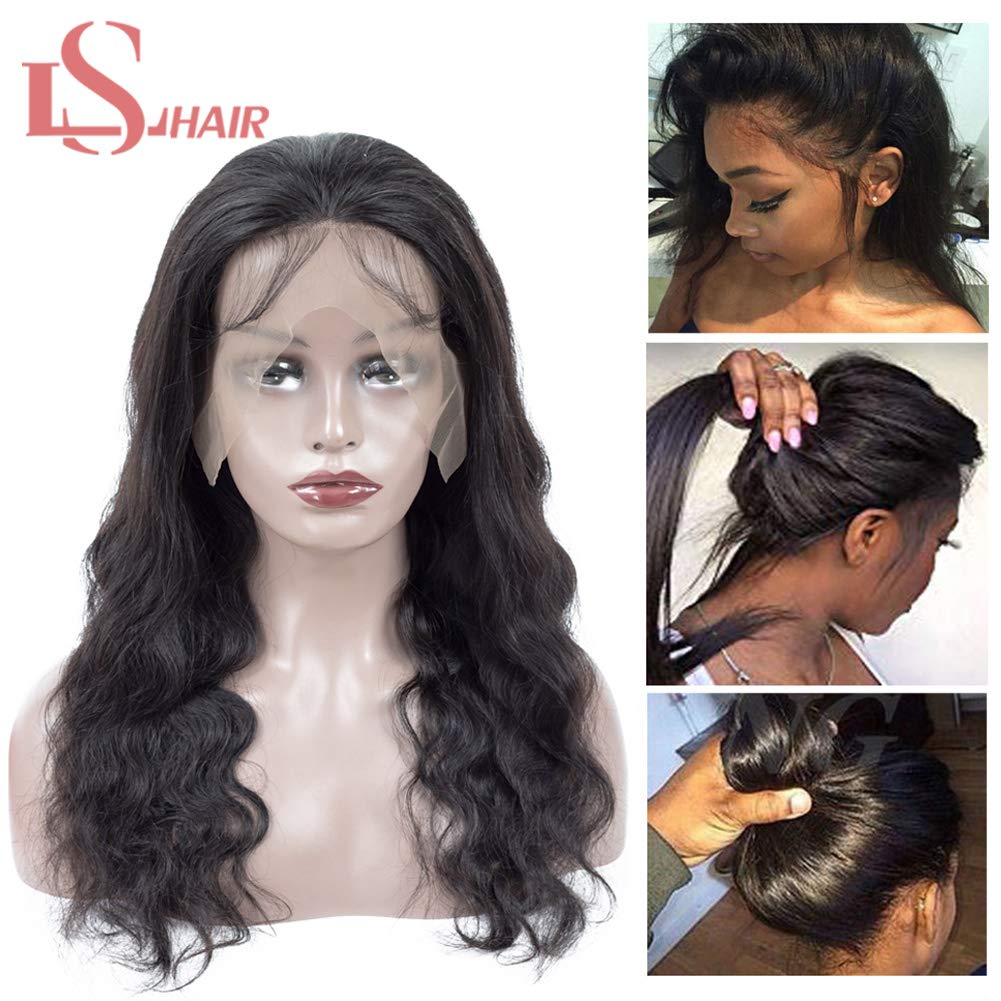 24 inch Lace Front Wigs Pre Plucked with Baby Hair Brazilian Body Wave Human Hair Wigs Unprocessed Brazilian Human Hair Wigs 150% Density Natural Hairline 13X4 Lace Front Wigs for Black Women
