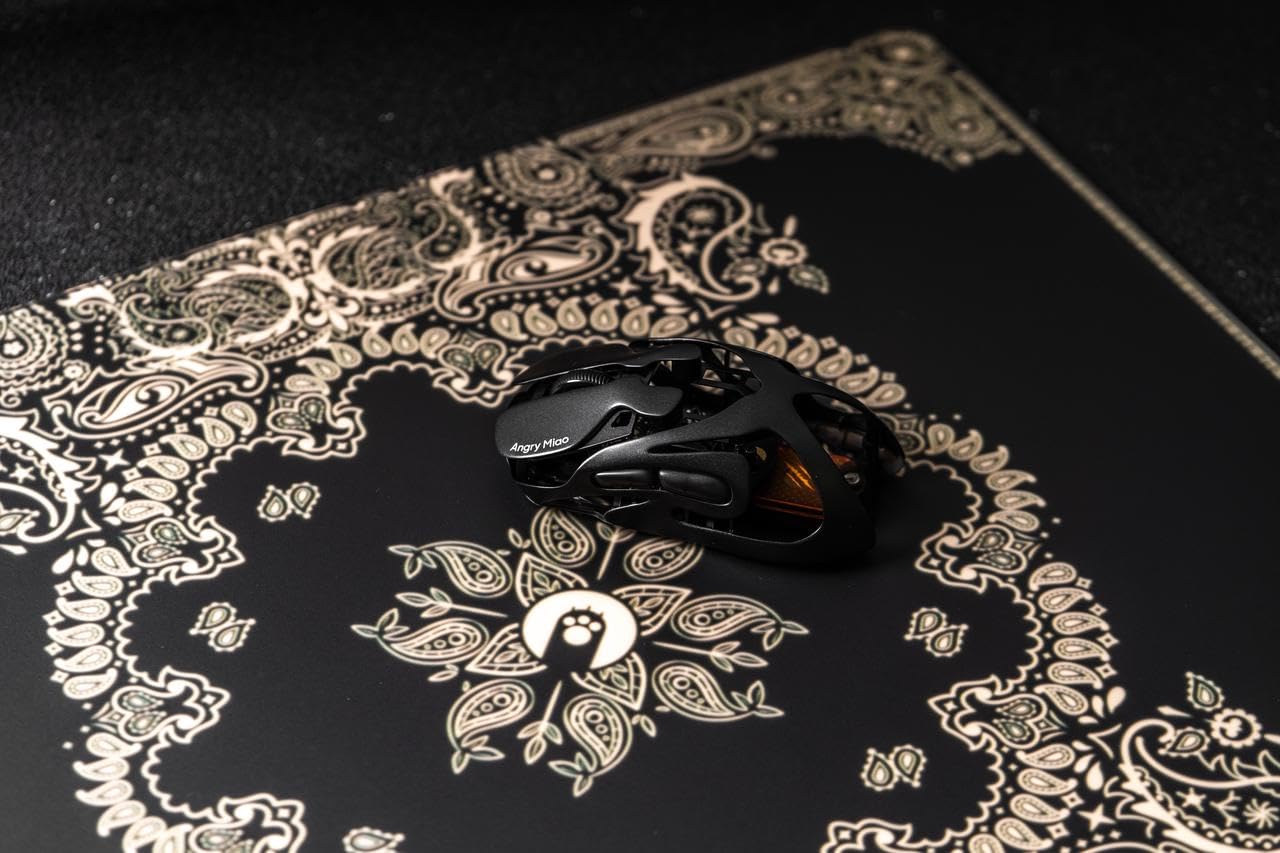 AM Infinity Gaming Wireless Mouse, 49g Metal Ultralight Hollow Design, 30000 DPI PAW3950 Sensor, Dual 8K Polling, Hot-Swappable Battery, DIY RGB Lighting – 2.4G/Bluetooth/Wired Gaming Computer Mouse