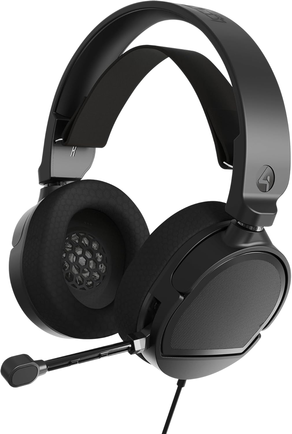 4Gamers Eclipse Premium Gaming Headset Compatible with Xbox, PS4/PS5, Switch, PC - Black