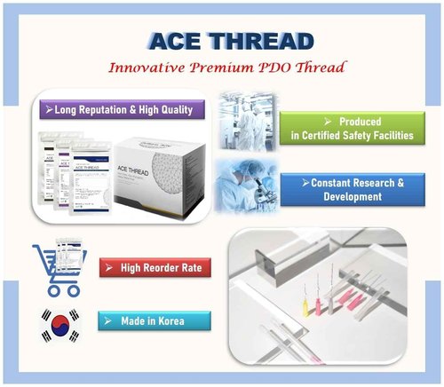 UUP ACE PDO Threads Lift for Face and Body, 360° 6D Cog Thread, Bidirectional Cog/L-Type Blunt (20 pcs) ā Skin Lifting & Collagen Boosting, Made in Korea (19G100mm)