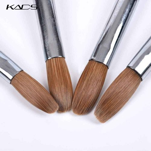 KADS 4Pcs Kolinsky Acrylic Nail Bursh Set 12# 14# 16# 18# for Acrylic Nails Painting Design Art Painting