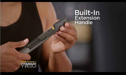 Micro Touch Titanium Trim, Lighted Hair Cutting Tool and Body Groomer (Pack of 5)