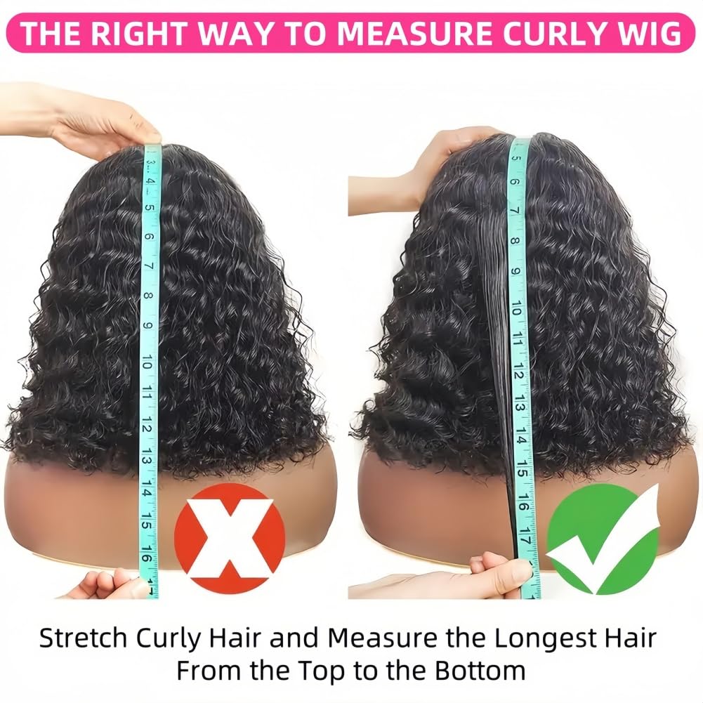 Jilnor Half Wig 200 Density Kinky Curly Half Wig Human Hair Glueless Wear Go Curly Wig Beginner Friendly Seamless Flip Over Wig with Drawstring 3 In 1 Headband Wig for Women 16 Inch