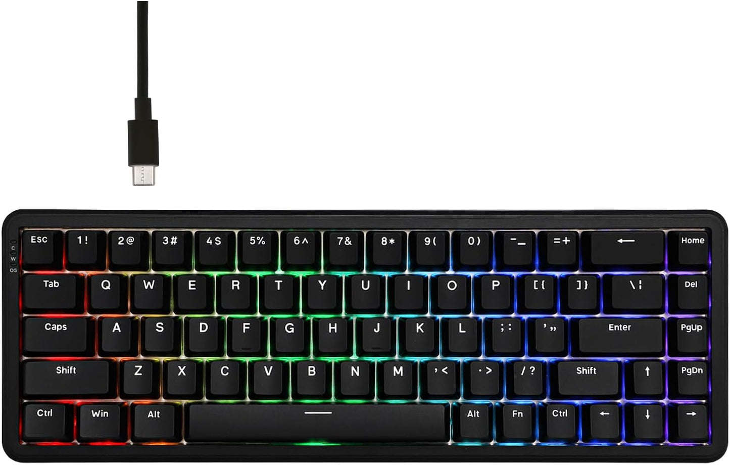 AK680 MAX Wired Gaming Keyboard with Hall Effect Switch, Rapid Trigger Magnetic Keyboard with 8K Polling Rate, Top Structure, RGB Backlight (White)