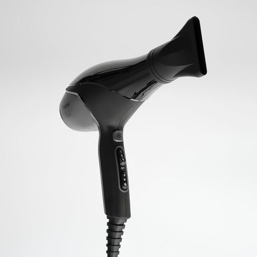 Taiff Unique Duo Hair Dryer | Professional Ionic Ceramic Hair Dryer | Dual Voltage Titanium Tourmaline Blow Dryer | 1875W Salon Quality Dryer for Travel & Home | Grey