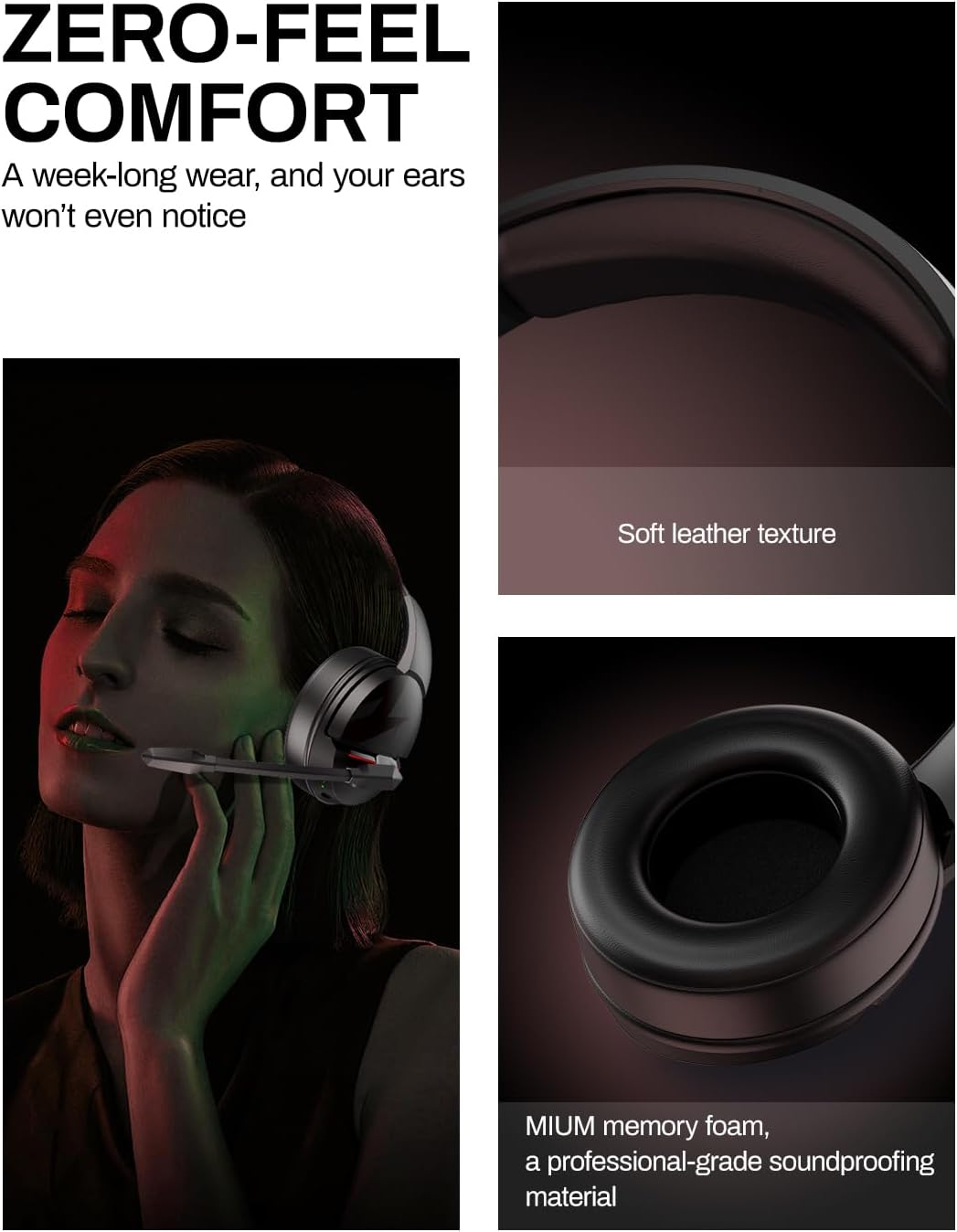 acer Wireless Gaming Headset, PS5 Headset with 2.4GHz for Ps5, Ps4, PC, Switch, Bluetooth 5.3 + 100Hrs Gaming Headphones with Noise Canceling Mic for Laptop, Mobile, Mac, 50mm Drivers (Red)