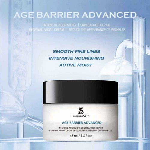 LuminaSkin Age Barrier Advanced Cream - Fix & Renewal Facial Cream - Hydrating Face Moisturizer, Anti Aging & Skin Barrier Repair Face Cream