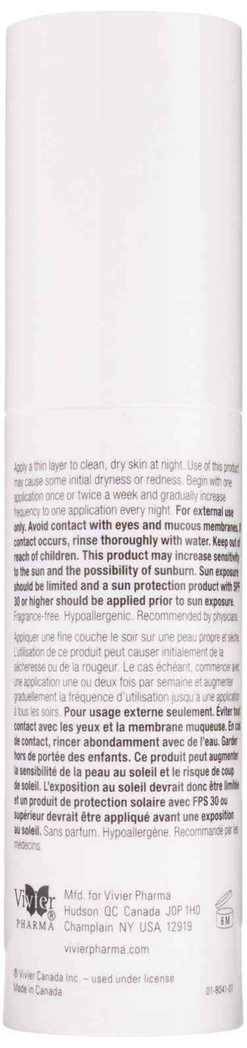 VivierSkin Retinol 1 Percent Night Repair Cream, 1 Fluid Ounce