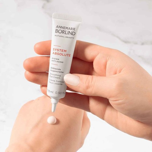 ANNEMARIE BÖRLIND - SYSTEM ABSOLUTE Smoothing Eye Cream - Vitamin C, Darutoside and Caffeine Eye Wrinkle Smoothing - Tones, Plumps, and Rejuvenates - 0.5 Fl Oz