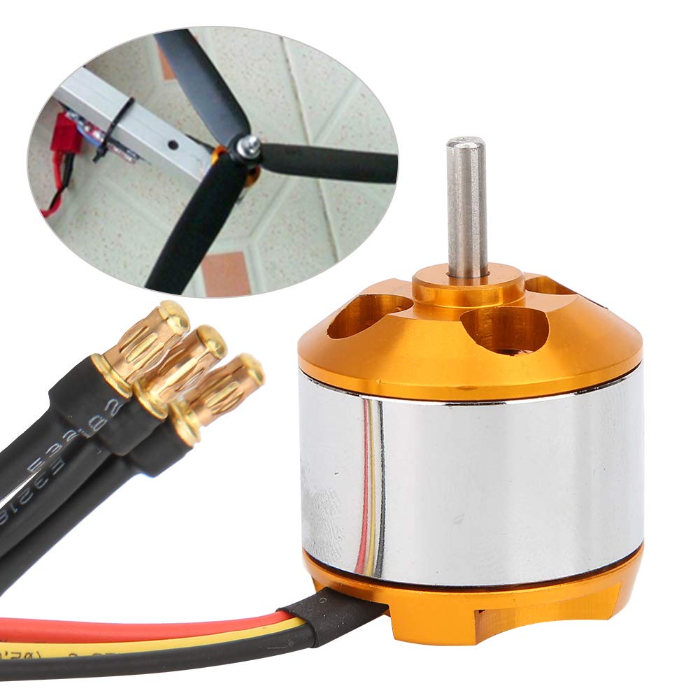 1400KV Brushless Motor Outrunner, Professional High Power Brushless Motor, RC Brushless Motor Controller for RC Quadcopter(1400KV)