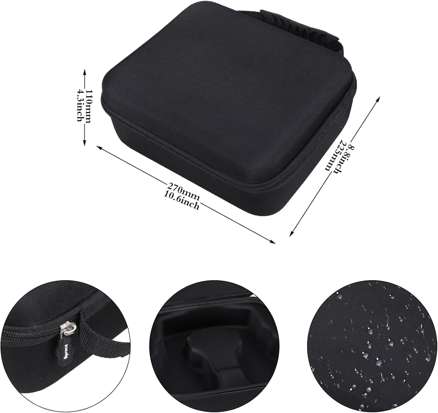 Aproca Portable Hard Protective Case, Compatible with Logitech G Astro A50 X/Astro Gaming A50 Wireless Dolby Gaming Headset (Black)