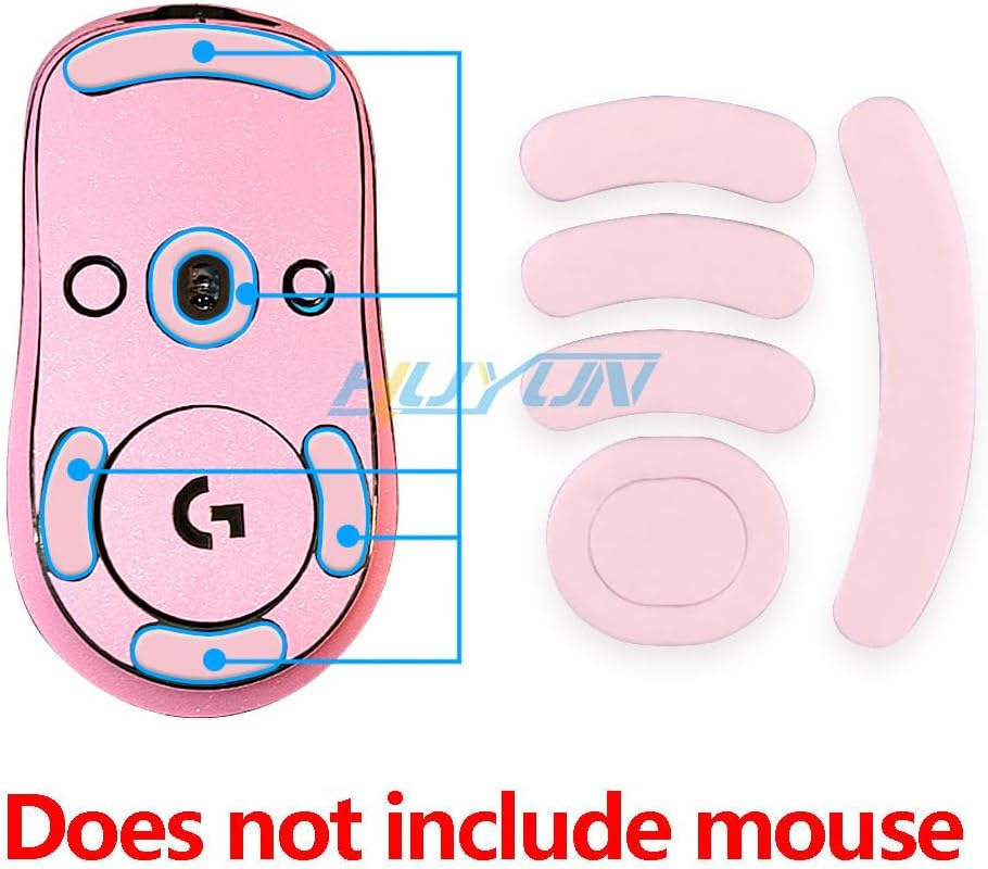 2Sets Mouse Feet Pads Skates Compatible for Logit G Pro Wireless GPW Gaming Mouse