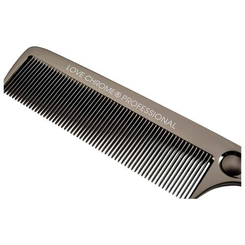 LOVE CHROME PROFESSIONAL B3 STANDARD RING COMB DEEP BLACK/Japanese artisan hair comb