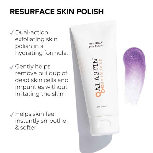 ALASTIN Skincare ReSURFACE Exfoliating Skin Polish (2.3 oz) | Face Scrub For Softer, Smoother Skin | With Glycolic Acid